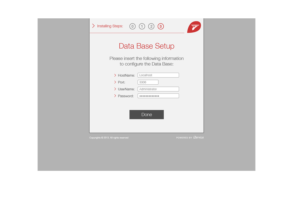 iZervice Installer Step 3